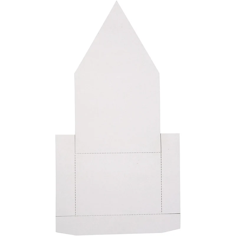 Kressehaus - Set, Haus, H 20 cm, Weiß, 6 Set/ 1 Pck [HOB-23323]
