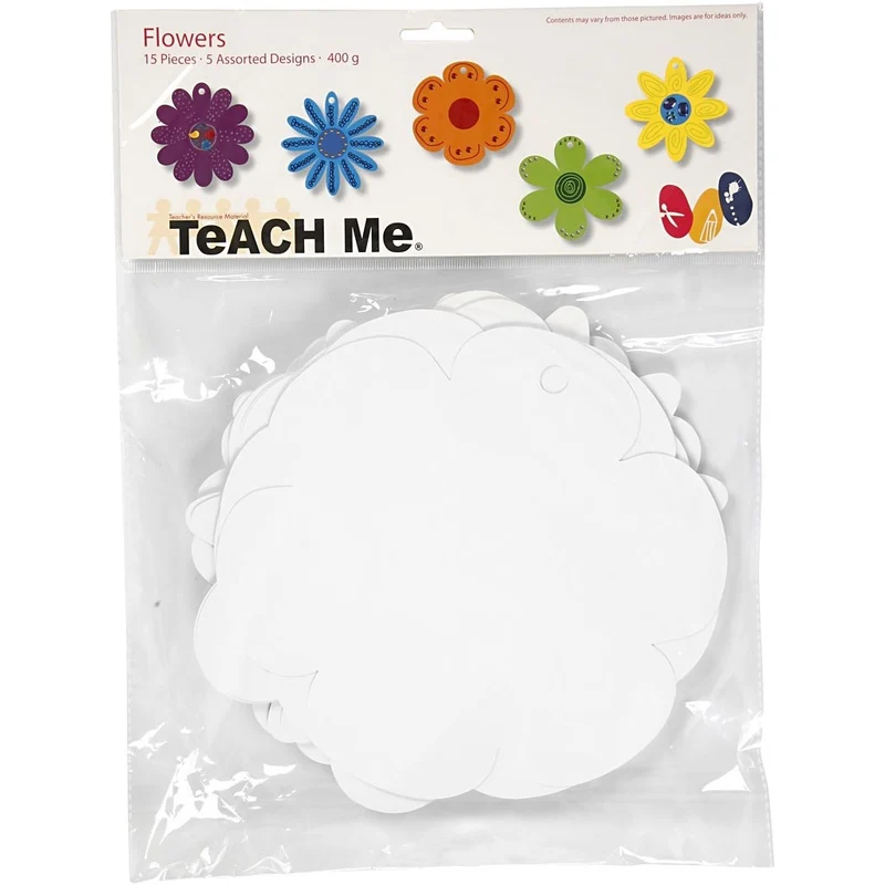 Blumen, D 20 cm, 400 g, Weiß, 5x3 Stk/ 1 Pck [HOB-233130]