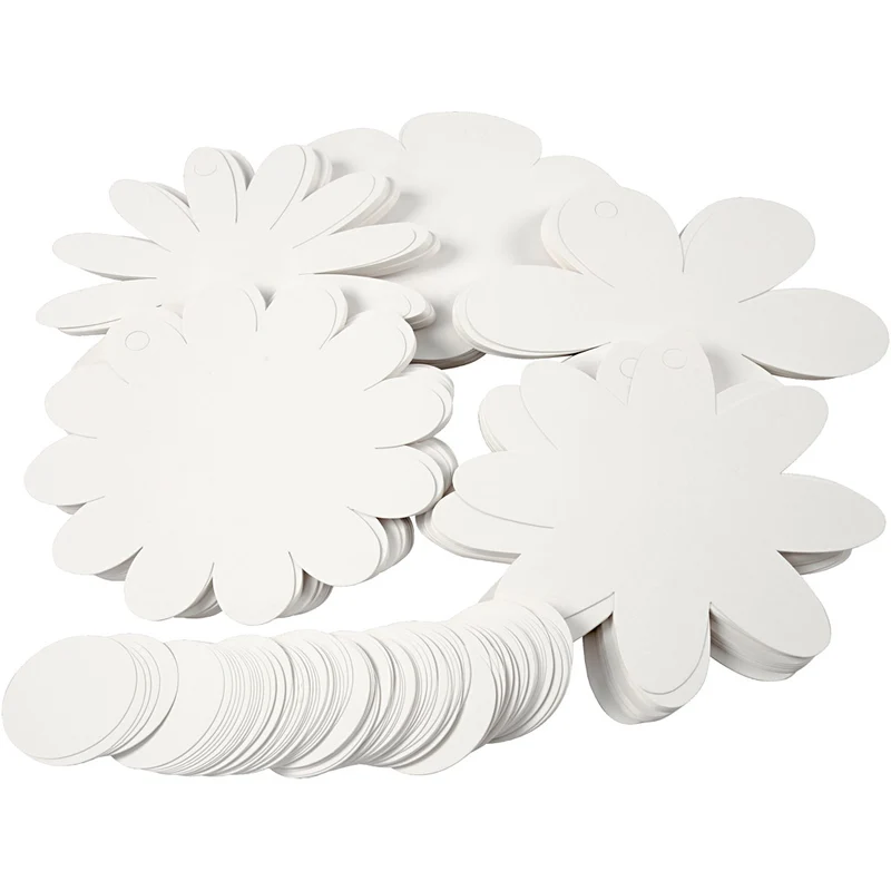 Blumen, D 20 cm, 400 g, Weiß, 5x20 Stk/ 1 Pck [HOB-23313]