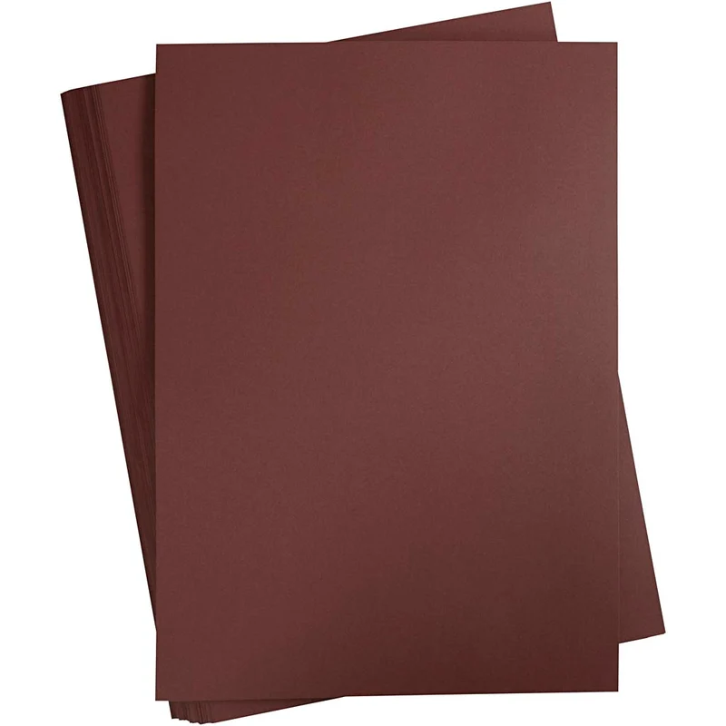 Karton, farbig, A2, Blatt 420x594 mm, 180 g, Dunkelbraun, 100 Bl./ 1 Pck [HOB-21325]