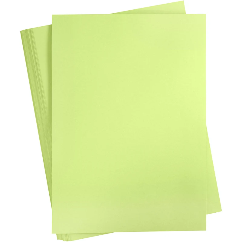 Karton, farbig, A2, Blatt 420x594 mm, 180 g, Hellgrün, 100 Bl./ 1 Pck [HOB-21322]