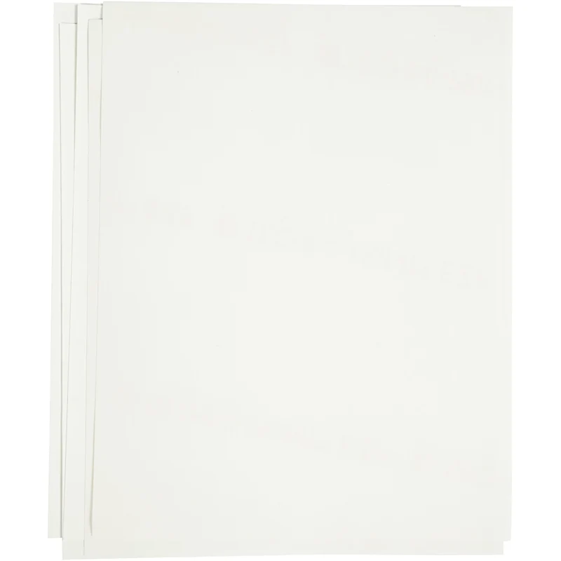 Transfer-Bügelfolie, Blatt 21,5x28 cm, für helle und dunkle Textilien, Weiß, 12 Bl./ 1 Pck [HOB-20701]