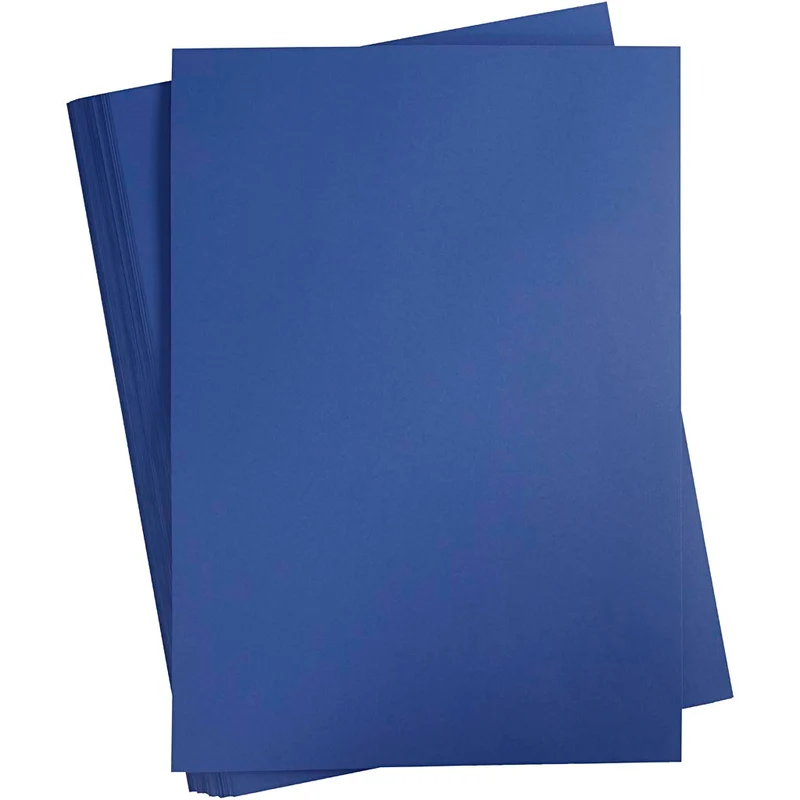 Karton, farbig, A2, Blatt 420x594 mm, 180 g, Dunkelblau, 100 Bl./ 1 Pck [HOB-213066]