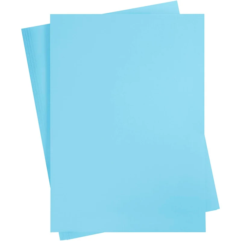 Karton, farbig, A2, Blatt 420x594 mm, 180 g, Hellblau, 100 Bl./ 1 Pck [HOB-213056]