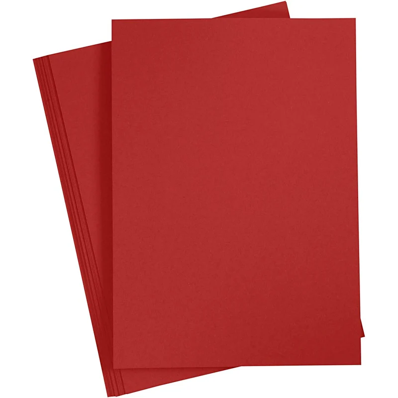 Karton, farbig, A4, Blatt 210x297 mm, 180 g, Dunkelrot, 20 Bl./ 1 Pck [HOB-21129]