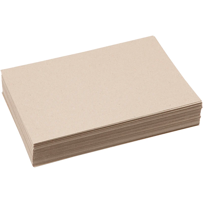 Recyclingkarton, A4, Blatt 210x297 mm, 225 g, Graubraun, 125 Bl./ 1 Pck [HOB-20514]