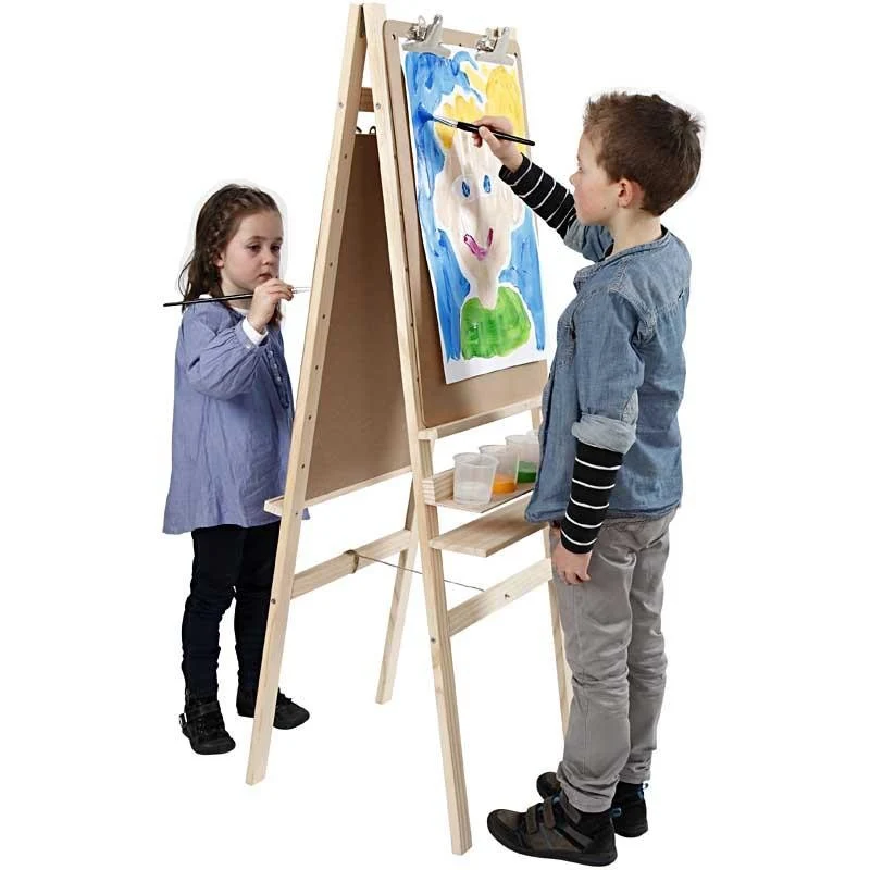 Doppelseitige Staffelei , H 134 cm, B 58 cm, 1 Stk [HOB-22186]