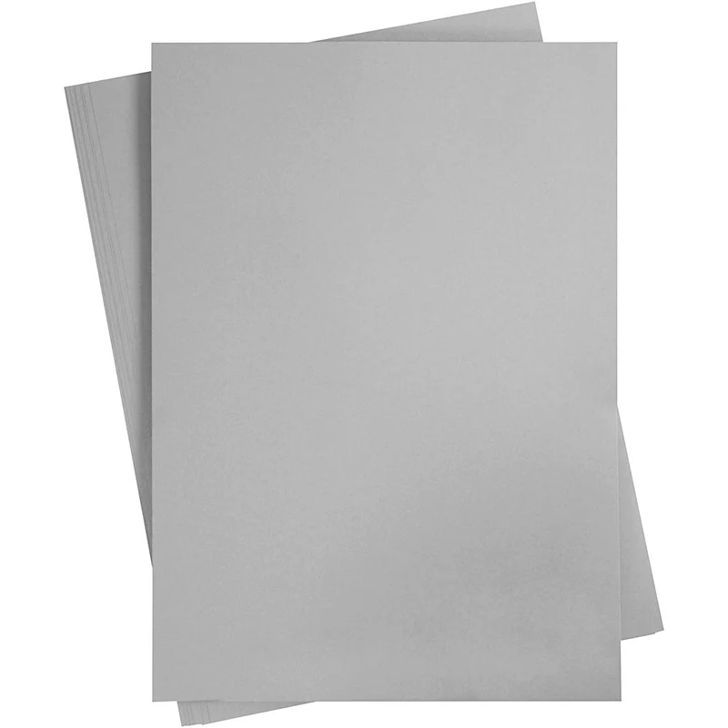 Karton, farbig, A2, Blatt 420x594 mm, 180 g, Grau, 10 Bl./ 1 Pck [HOB-21526]