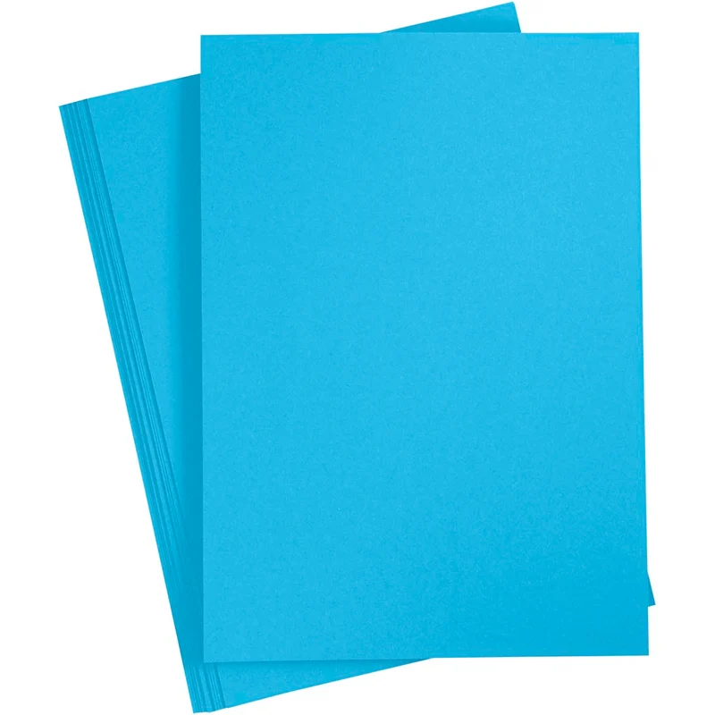 Karton, farbig, A4, Blatt 210x297 mm, 180 g, Blau, 20 Bl./ 1 Pck [HOB-21120]