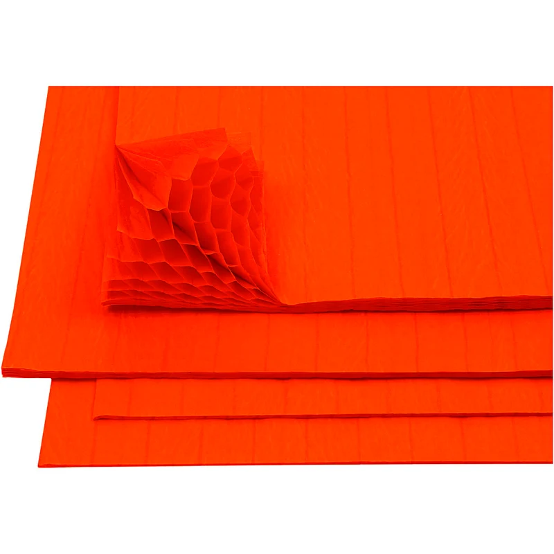 Harmonika-Papier, Blatt 28x17,8 cm, Orange, 8 Bl./ 1 Pck [HOB-20499]