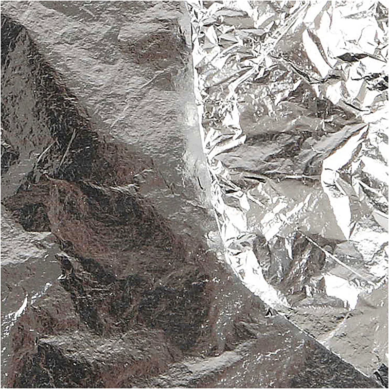 Blattmetall, Blatt 16x16 cm, Silber, 0,625 m2, 25 Bl./ 1 Pck [HOB-20483]