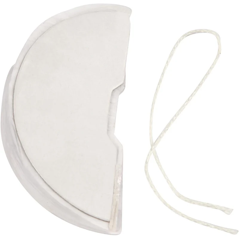 Ziehharmonika-Kugel, D 8 cm, Weiß, 10 Stk/ 1 Pck [HOB-20463]