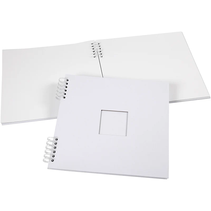 Scrapbook, Größe 30,5x30,5 cm, 250 g, Weiß, 1 Stk [HOB-20447]
