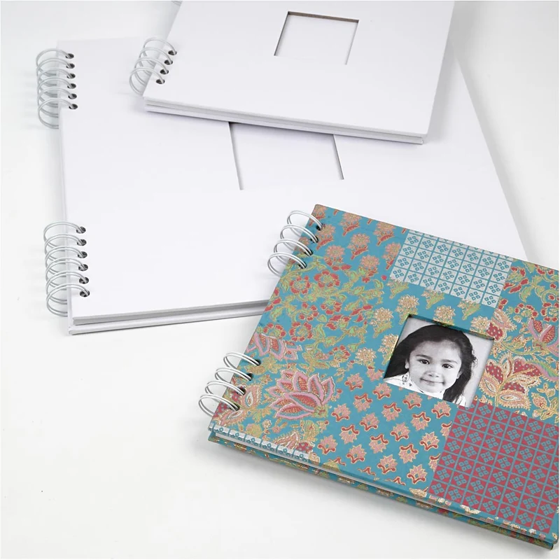 Scrapbook, Größe 20x20 cm, 250 g, Weiß, 1 Stk [HOB-20445]