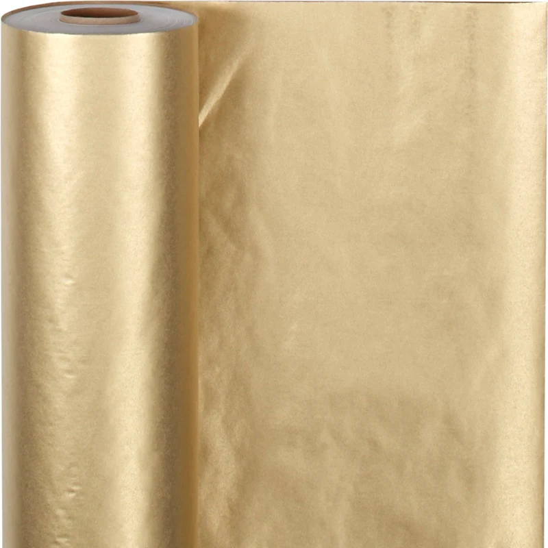 Geschenkpapier , B 50 cm, 60 g, Gold, 100 m/ 1 Rolle [HOB-20282]