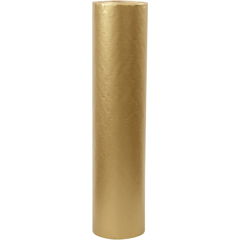 Geschenkpapier , B 50 cm, 60 g, Gold, 100 m/ 1 Rolle [HOB-20282]
