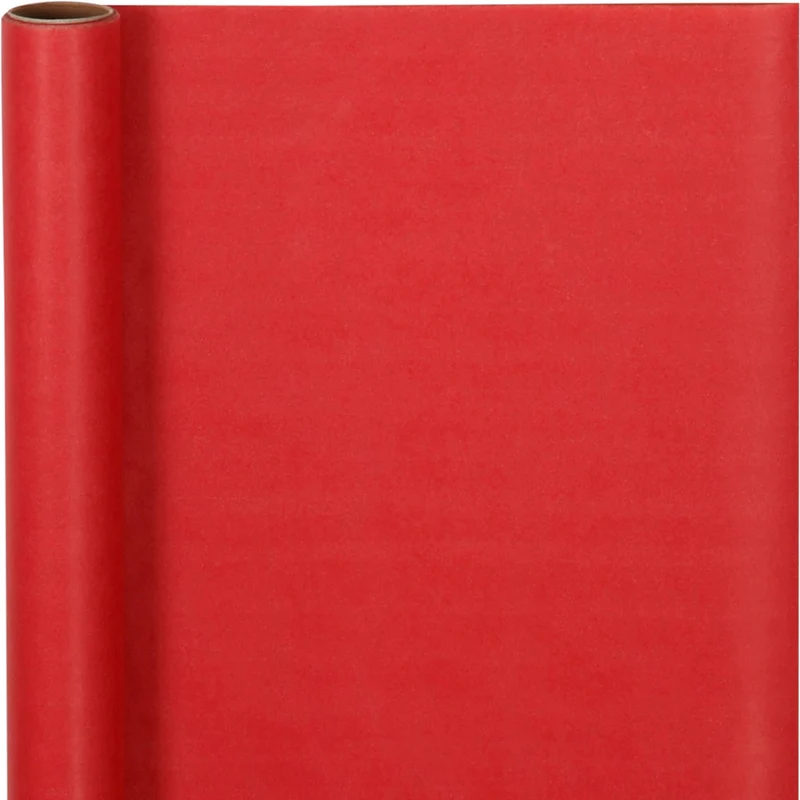 Geschenkpapier , B 50 cm, 60 g, Rot, 5 m/ 1 Rolle [HOB-20265]