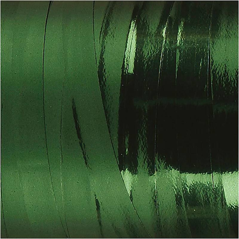 Kräuselband, B 10 mm, Glänzend, Metallic-Grün, 250 m/ 1 Rolle [HOB-20224]