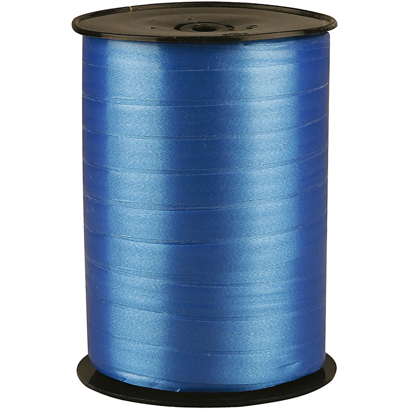 Kräuselband, B 10 mm, Glänzend, Blau, 250 m/ 1 Rolle [HOB-20217]