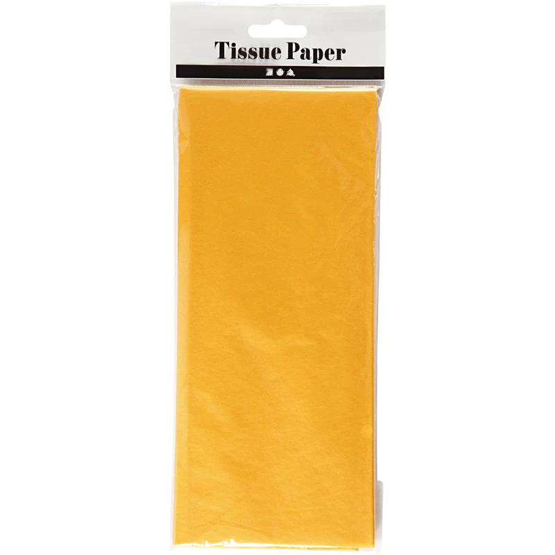 Seidenpapier, 50x70 cm, 17 g, Gelb, 10Bl./ 1 Pck [HOB-200900]