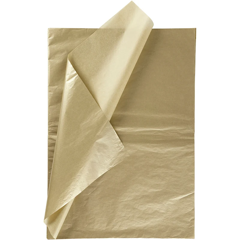 Seidenpapier, Blatt 50x70 cm, 17 g, Gold, 6 Bl./ 1 Pck [HOB-200891]