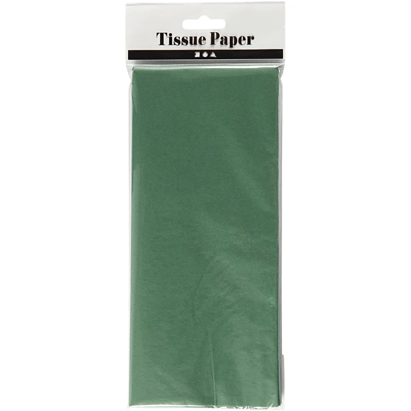 Seidenpapier, Blatt 50x70 cm, 17 g, Grün, 10 Bl./ 1 Pck [HOB-200885]
