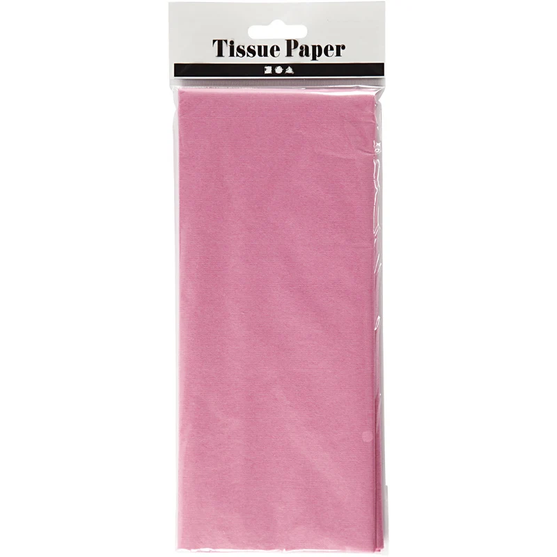Seidenpapier, Blatt 50x70 cm, 17 g, Pink, 10 Bl./ 1 Pck [HOB-200882]