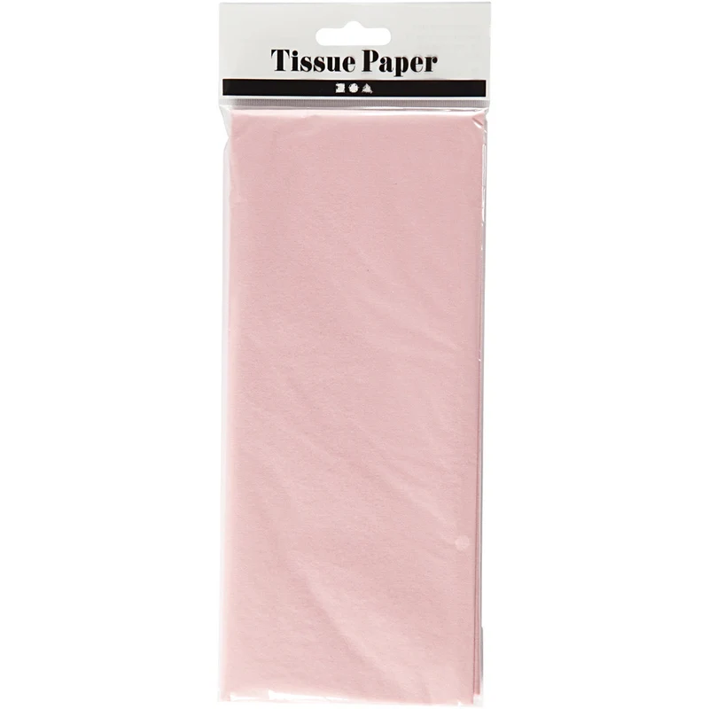Seidenpapier, Blatt 50x70 cm, 17 g, Hellrosa, 10 Bl./ 1 Pck [HOB-200880]
