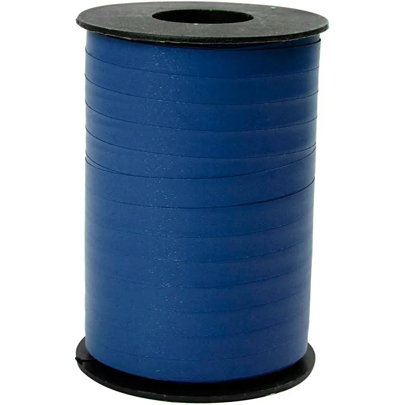 Geschenkband, B 10 mm, Matt, Blau, 250 m/ 1 Rolle [HOB-20032]