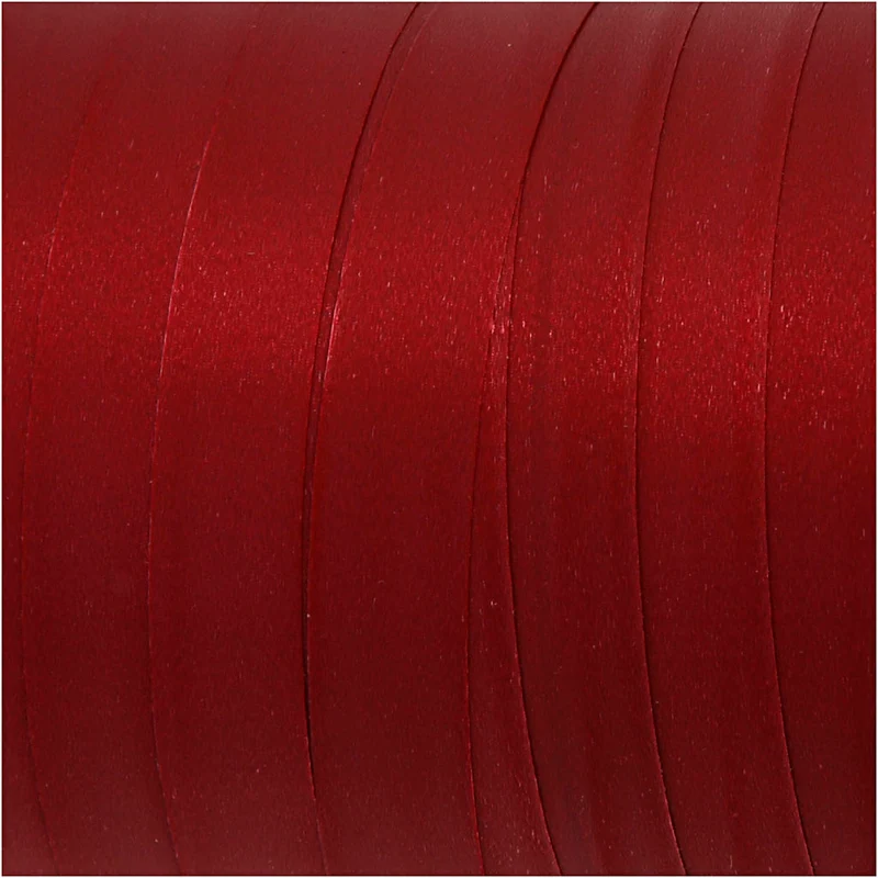 Geschenkband, B 10 mm, Matt, Dunkelrot, 250 m/ 1 Rolle [HOB-20029]