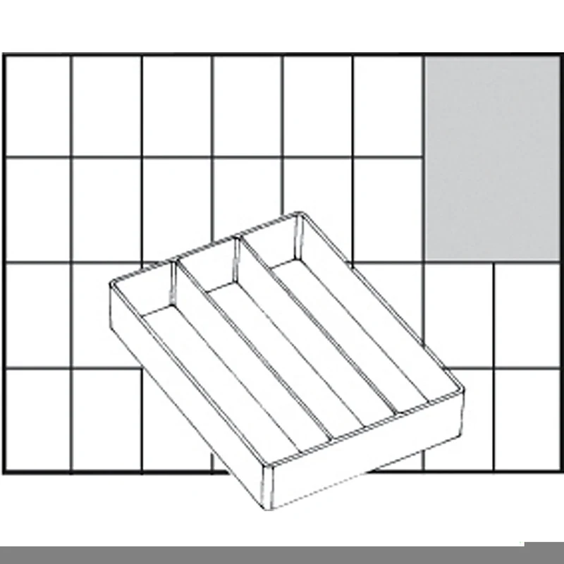 Einsetz-Box, Nr. A75 Low, H 24 mm, Größe 109x79 mm, 1 Stk [HOB-13350]