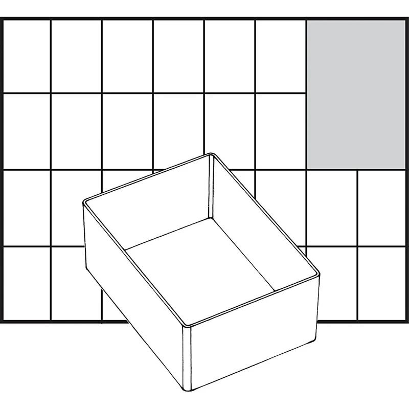 Einsetz-Box, Nr. A7-1, H 47 mm, Größe 109x79 mm, 1 Stk [HOB-13341]