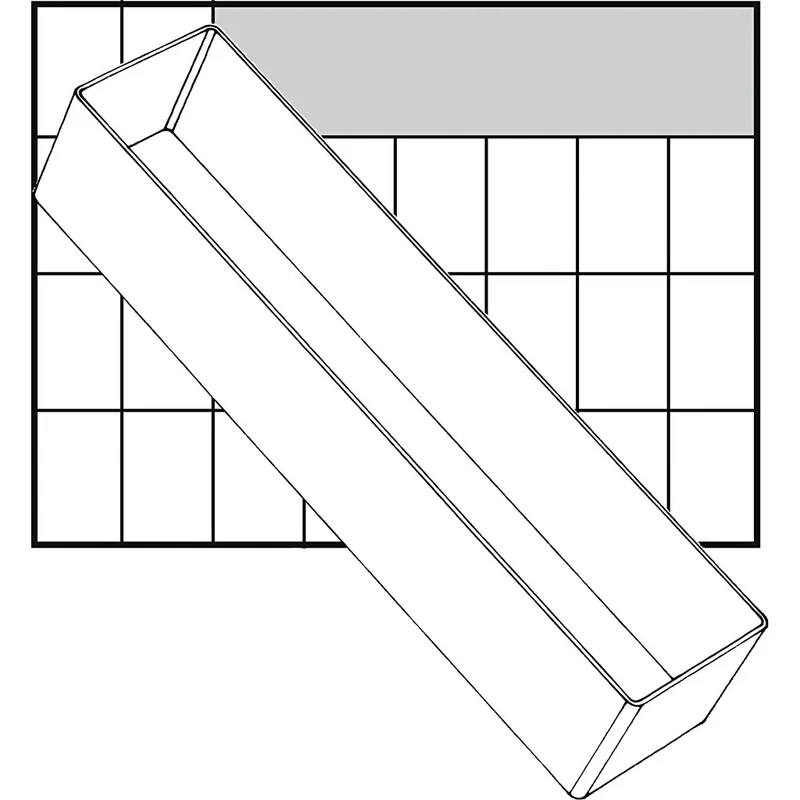 Einsetz-Box, Nr. A8-3, H 47 mm, Größe 235x55 mm, 1 Stk [HOB-13340]