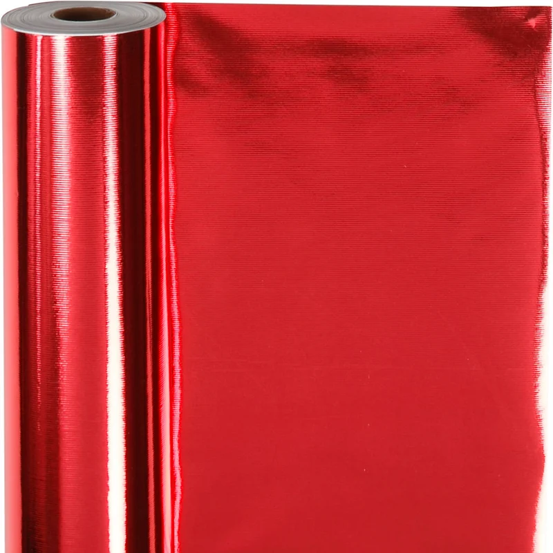 Geschenkpapier, B 50 cm, 65 g, Rot, 100 m/ 1 Rolle [HOB-19988]