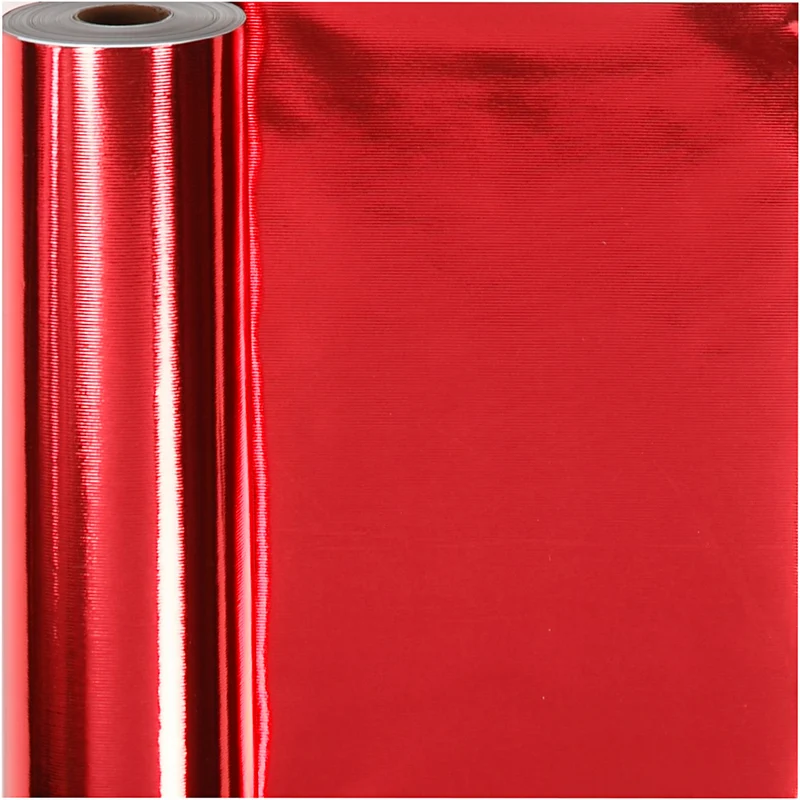 Geschenkpapier, B 50 cm, 65 g, Rot, 100 m/ 1 Rolle [HOB-19988]