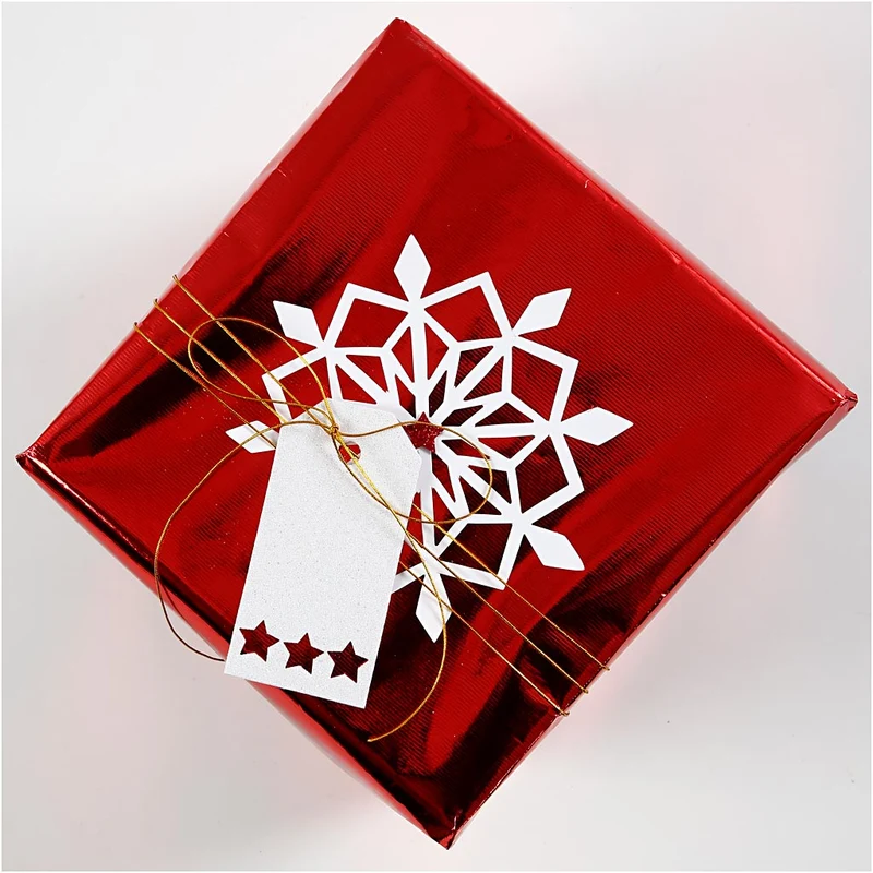 Geschenkpapier, B 50 cm, 65 g, Rot, 100 m/ 1 Rolle [HOB-19988]