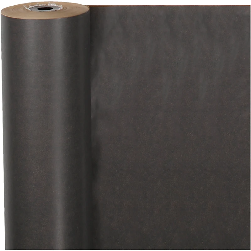 Geschenkpapier , B 50 cm, 60 g, Schwarz, 100 m/ 1 Rolle [HOB-19941]