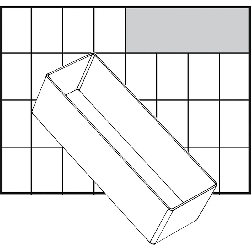 Einsetz-Box, Nr. A8-2, H 47 mm, Größe 157x55 mm, 1 Stk [HOB-13338]
