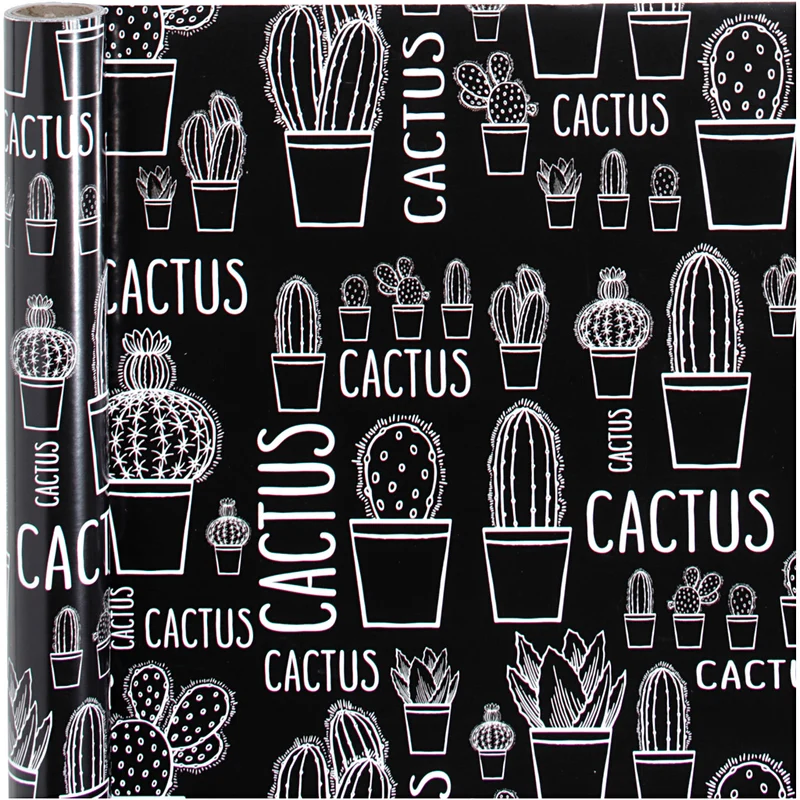 Geschenkpapier, Kaktus, B 50 cm, 80 g, 5 m/ 1 Rolle [HOB-192010]