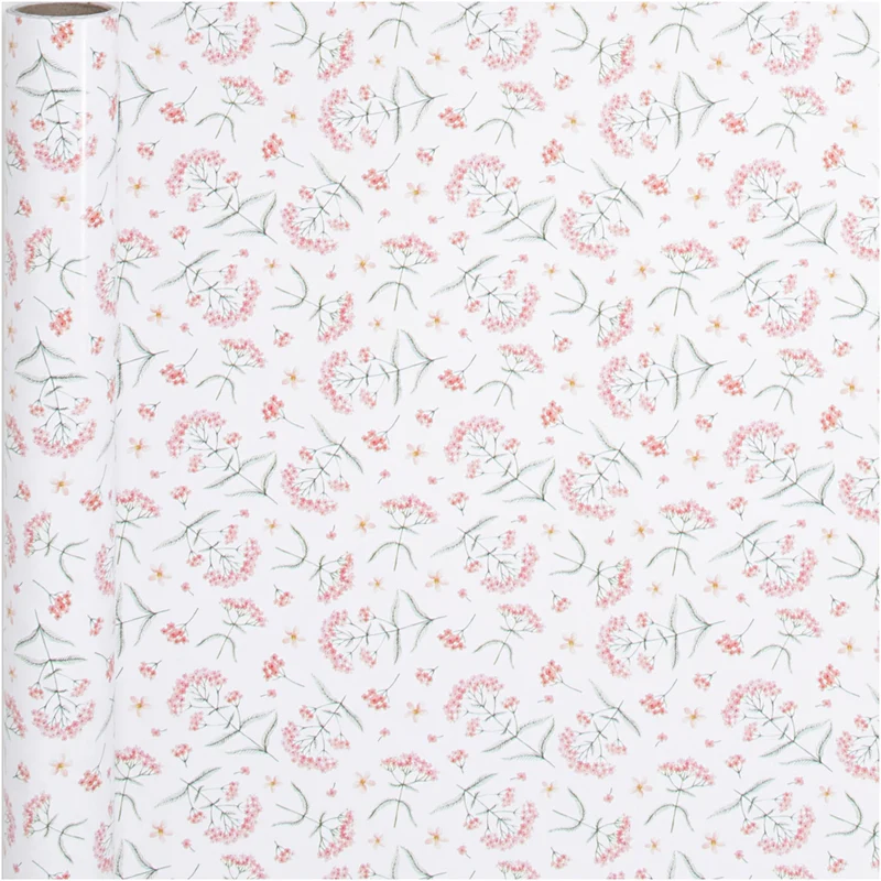 Geschenkpapier, Blumen, B 50 cm, 80 g, 5 m/ 1 Rolle [HOB-191980]