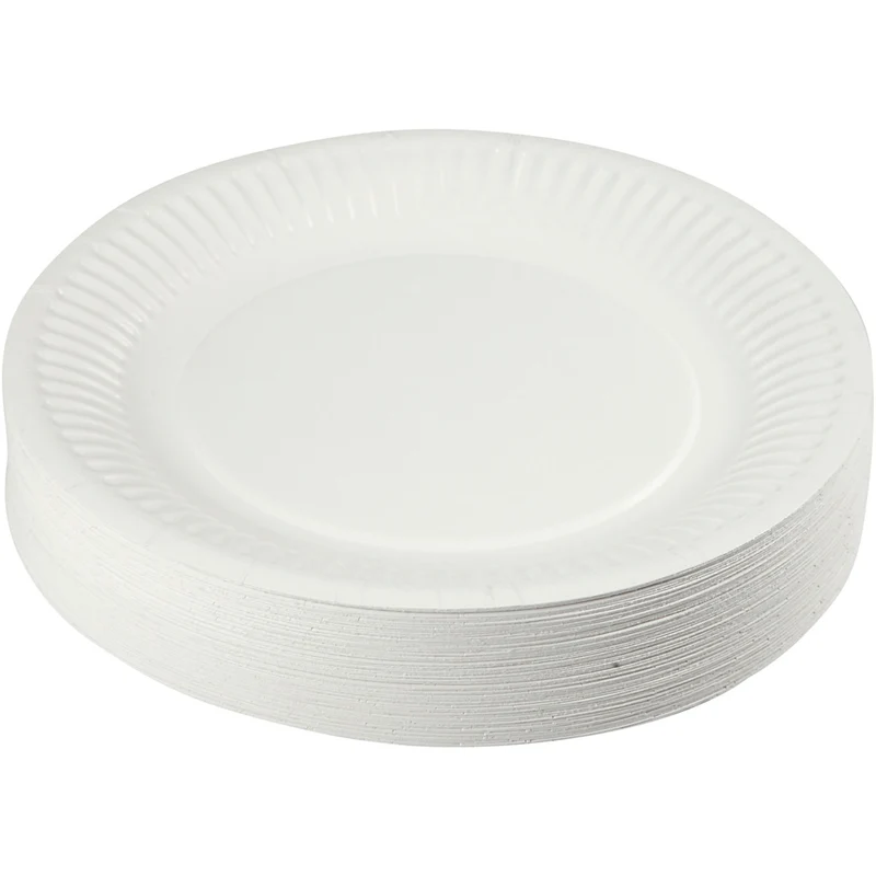 Pappteller, D 18 cm, 100 Stk/ 1 Pck [HOB-13204]