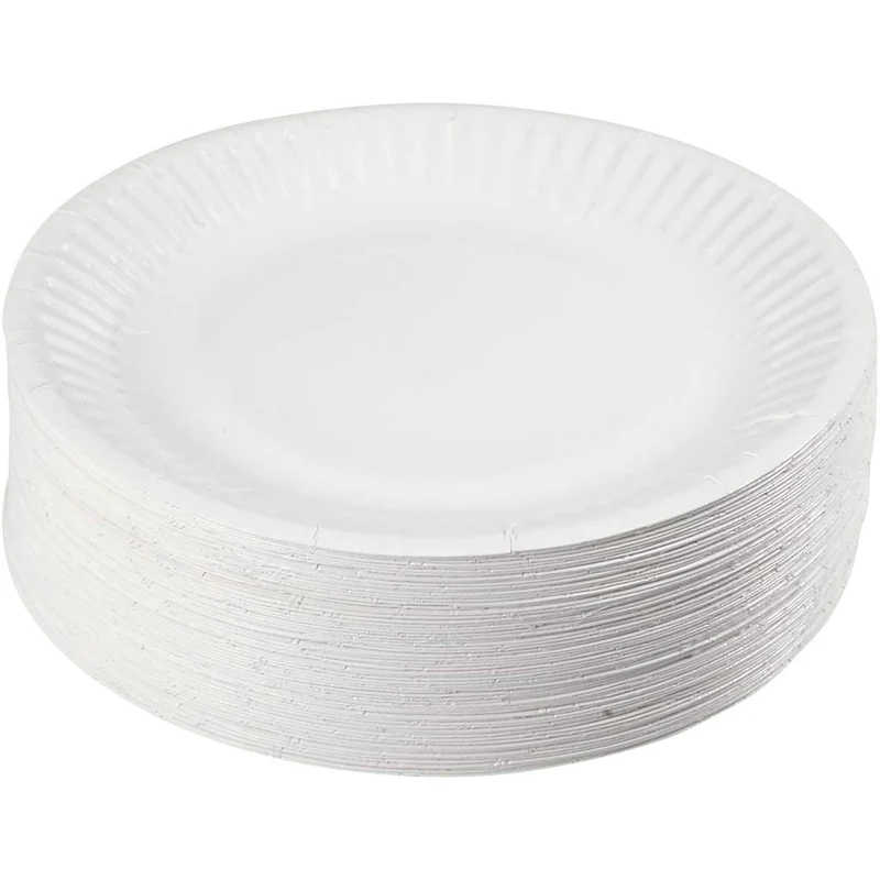 Pappteller, D 15 cm, 100 Stk/ 1 Pck [HOB-13202]