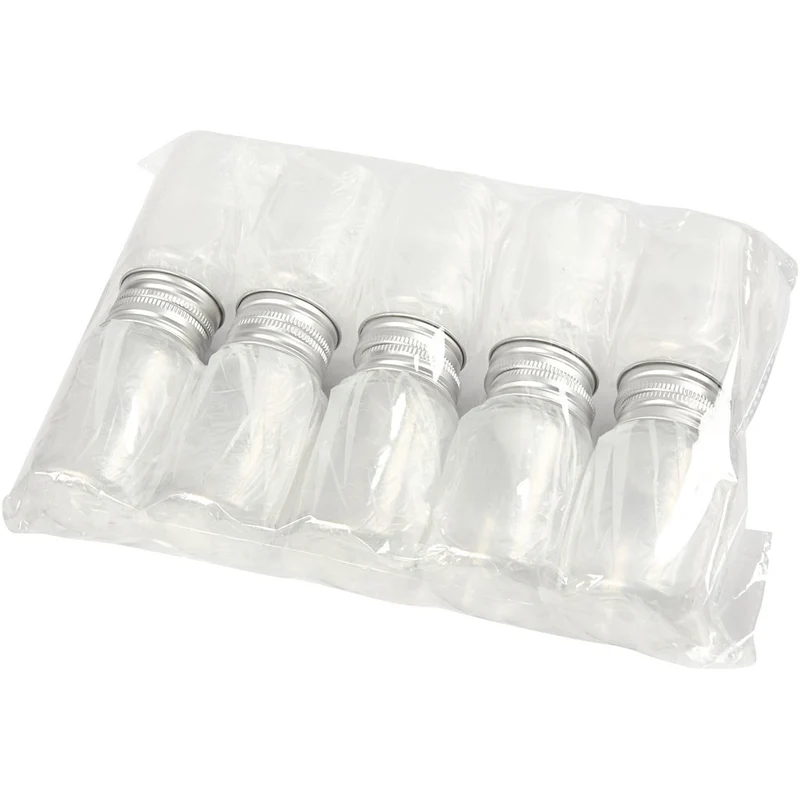 Kunststoffglas mit Schraubverschluss, H 77 mm, D 45 mm, 100 ml, 10 Stk/ 1 Pck [HOB-13181]