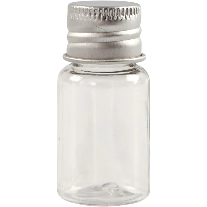 Kunststoffglas mit Schraubverschluss, H 48 mm, D 23,5 mm, 13 ml, 10 Stk/ 1 Pck [HOB-13177]