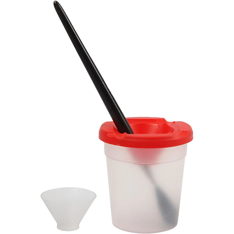 Auslaufsicherer Pinselbecher, H 8,5 cm, D 8 cm, 250 ml, 1 Stk [HOB-131760]