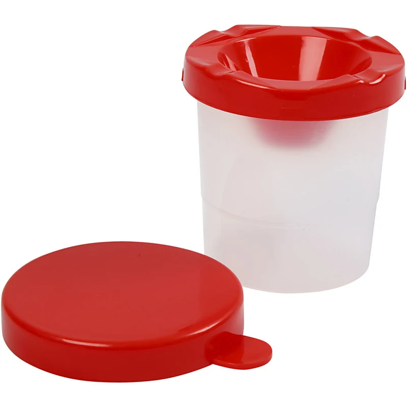 Auslaufsicherer Pinselbecher, H 8,5 cm, D 8 cm, 250 ml, 15 Stk/ 1 Pck [HOB-13176]