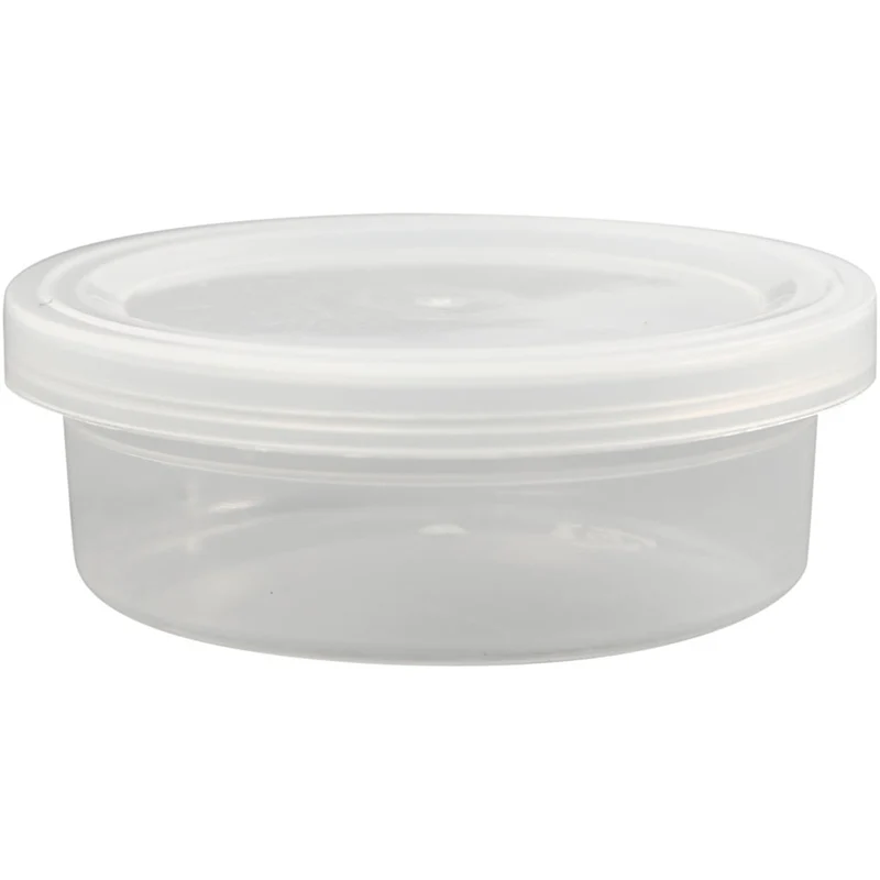 Plastikdose mit Deckel, H 24 mm, D 68 mm, 45 ml, 20 Stk/ 1 Pck [HOB-13171]