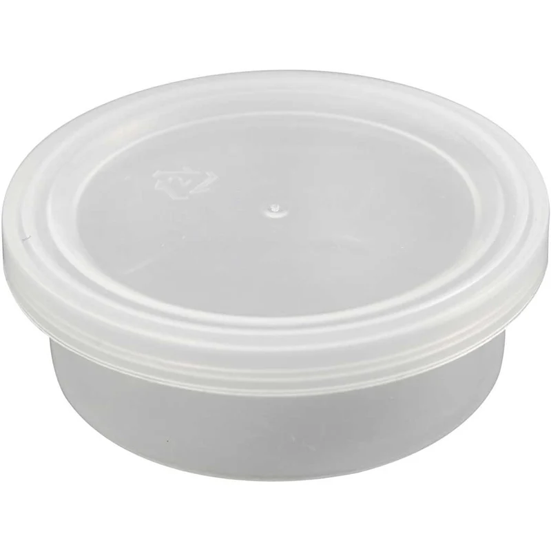Plastikdose mit Deckel, H 24 mm, D 68 mm, 45 ml, 20 Stk/ 1 Pck [HOB-13171]
