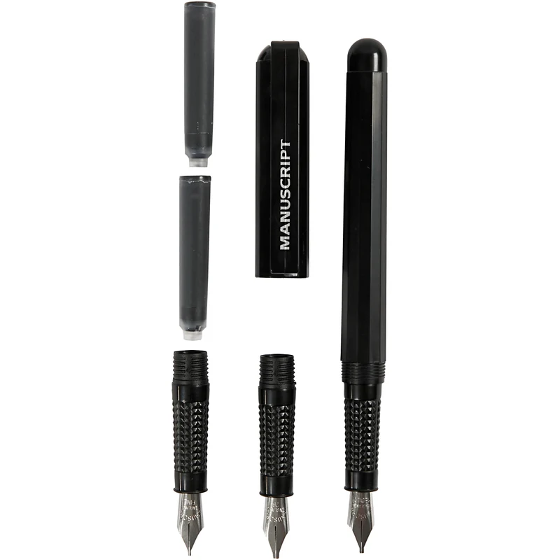 Kalligrafie-Anfänger-Set, B 0,85-1,6 mm, Schwarz, 1 Set [HOB-14195]