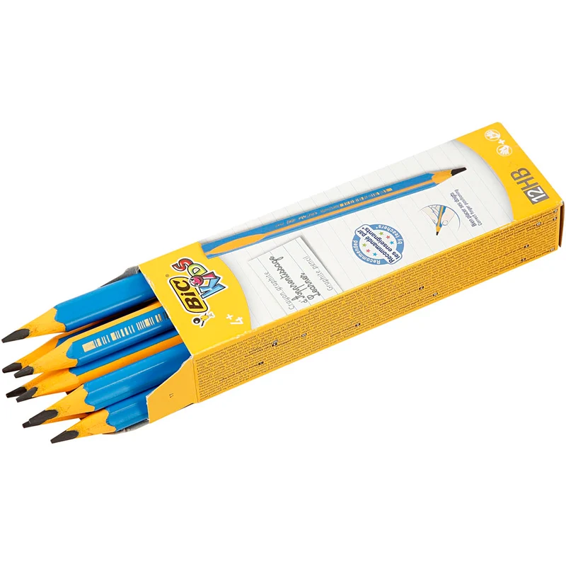Kinder-Bleistift, L 14 cm, Dicke 10 mm, Mine 4 mm, 12 Stk/ 1 Pck [HOB-14175]